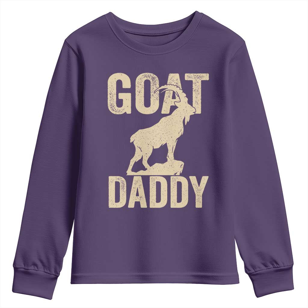 Goat Daddy Youth Sweatshirt Funny Goat Father Vintage