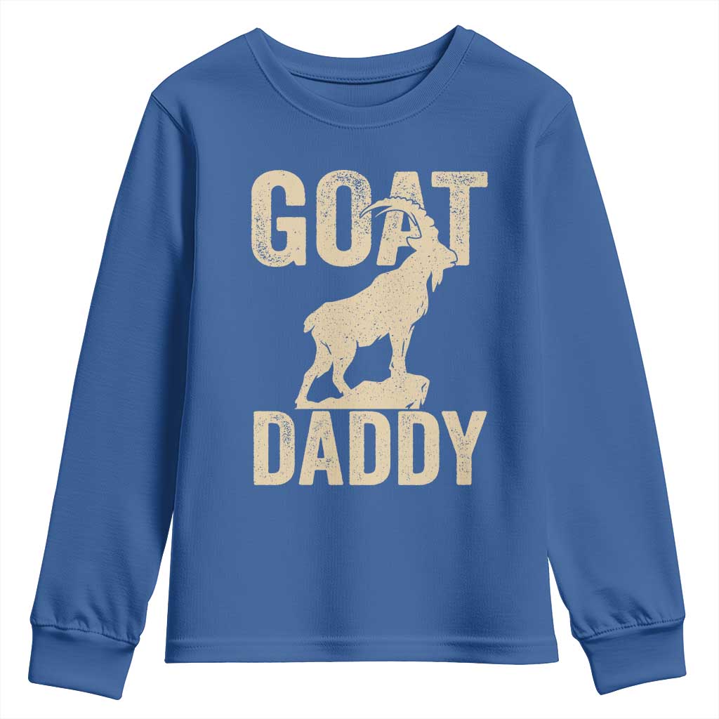Goat Daddy Youth Sweatshirt Funny Goat Father Vintage