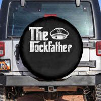 The Dockfather Spare Tire Cover Funny Boat Captain Dad Boating Humor Father's Day