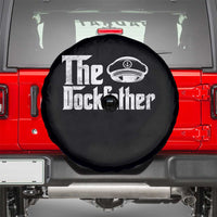 The Dockfather Spare Tire Cover Funny Boat Captain Dad Boating Humor Father's Day