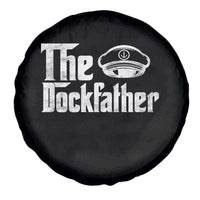 The Dockfather Spare Tire Cover Funny Boat Captain Dad Boating Humor Father's Day