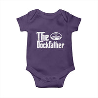 The Dockfather Baby Onesie Funny Boat Captain Dad Boating Humor Father's Day