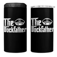 The Dockfather 4 in 1 Can Cooler Tumbler Funny Boat Captain Dad Boating Humor Father's Day