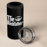 The Dockfather 4 in 1 Can Cooler Tumbler Funny Boat Captain Dad Boating Humor Father's Day