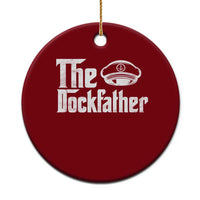 The Dockfather Ceramic Ornament Funny Boat Captain Dad Boating Humor Father's Day