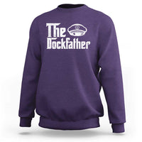 The Dockfather Sweatshirt Funny Boat Captain Dad Boating Humor Father's Day