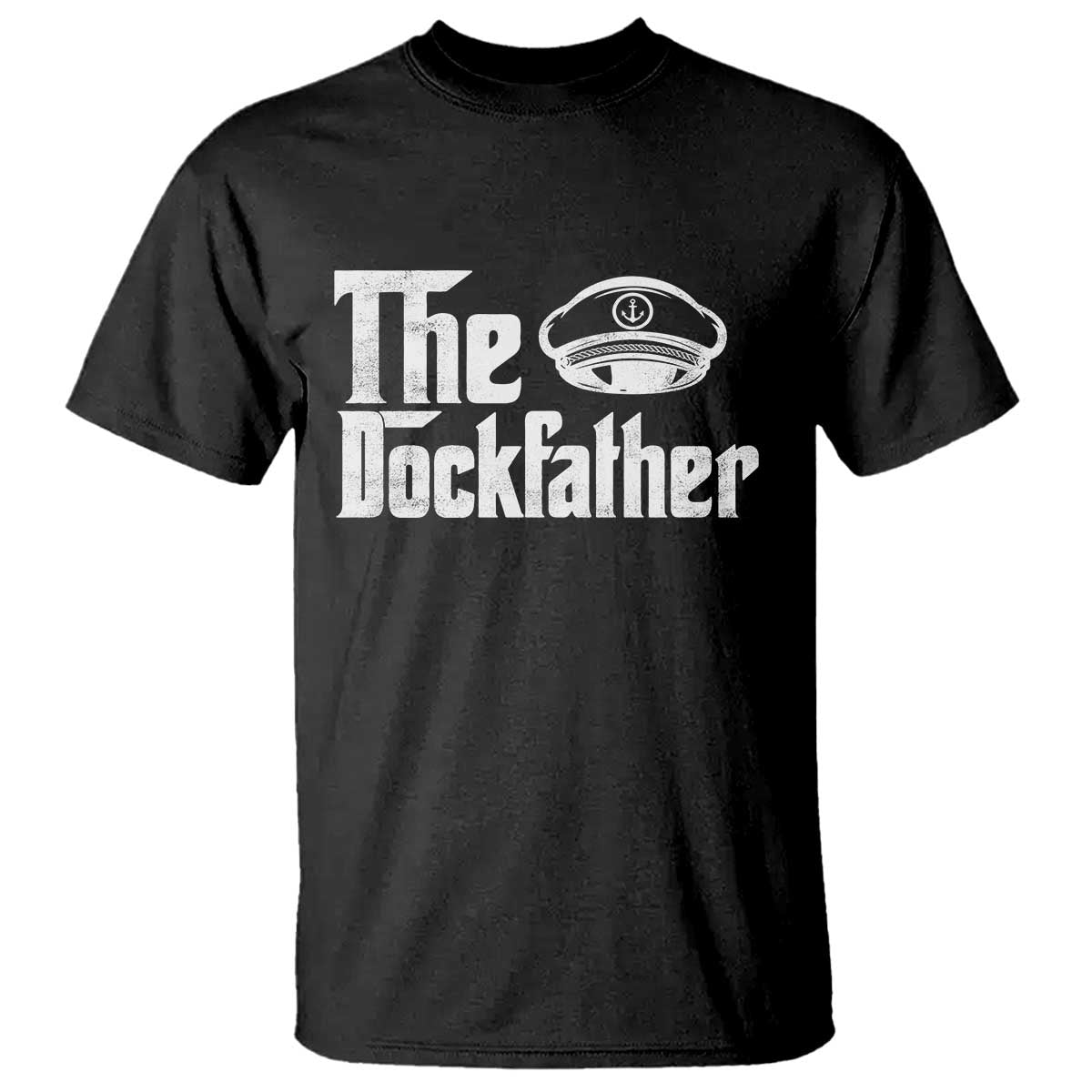 The Dockfather T Shirt Funny Boat Captain Dad Boating Humor Father's Day