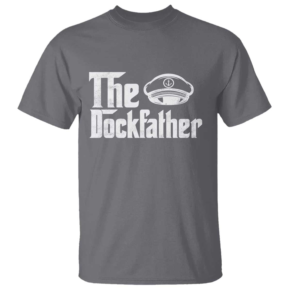The Dockfather T Shirt Funny Boat Captain Dad Boating Humor Father's Day