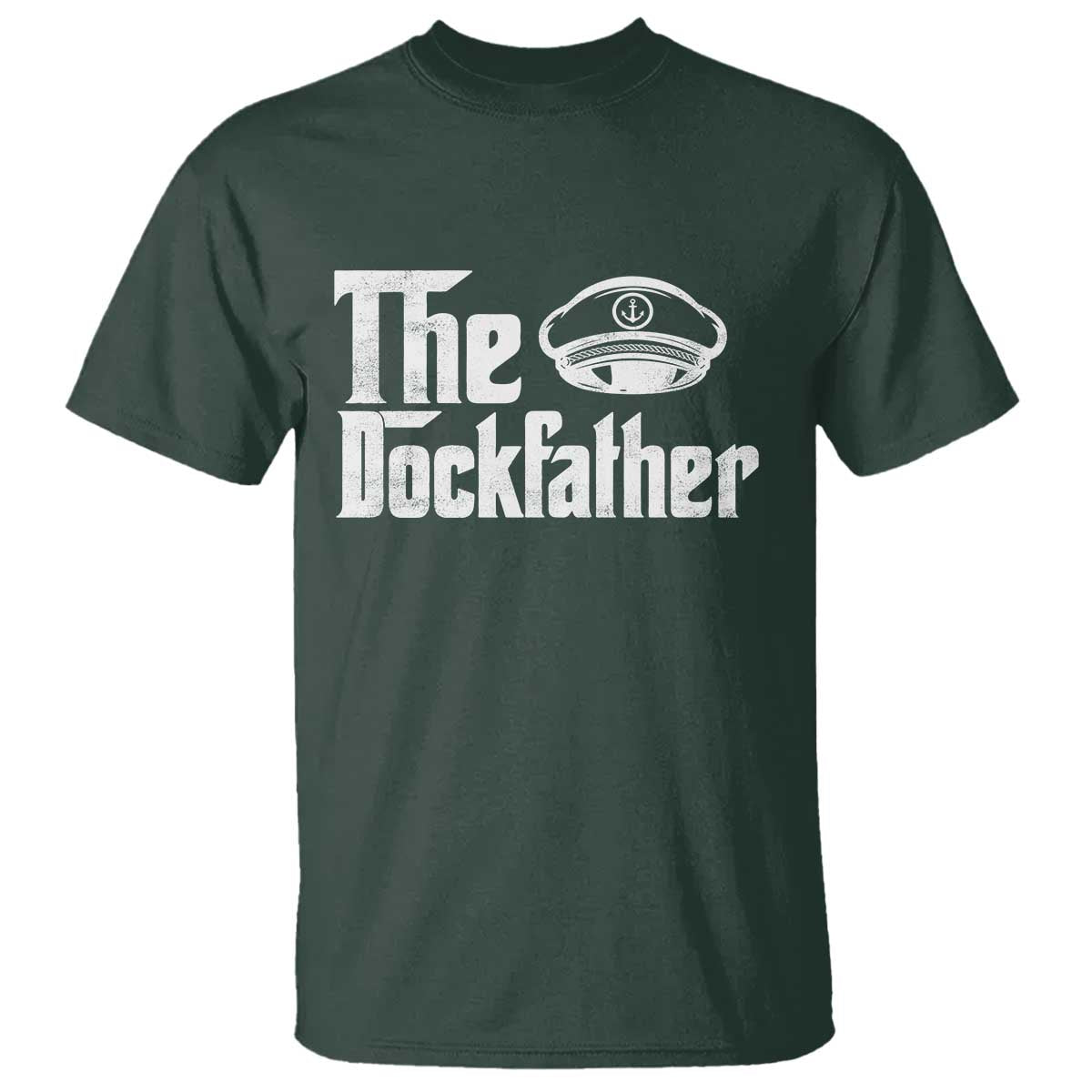 The Dockfather T Shirt Funny Boat Captain Dad Boating Humor Father's Day