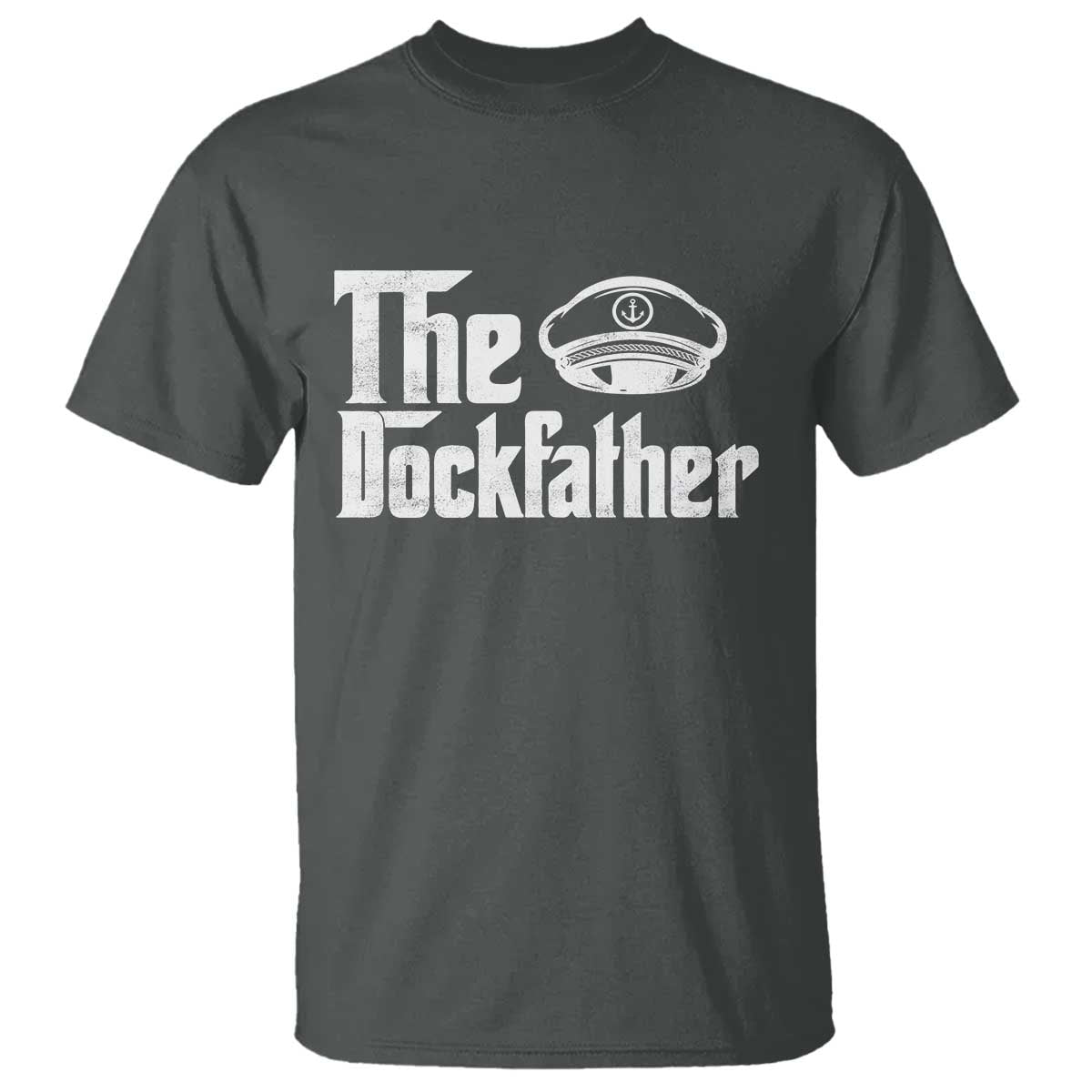 The Dockfather T Shirt Funny Boat Captain Dad Boating Humor Father's Day