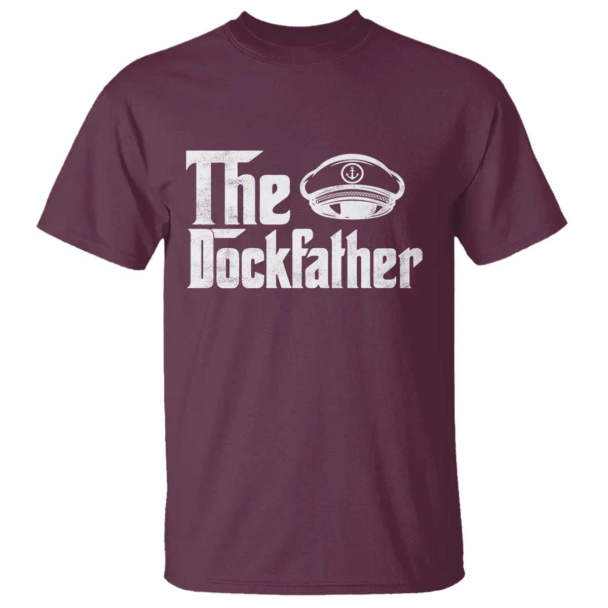 The Dockfather T Shirt Funny Boat Captain Dad Boating Humor Father's Day
