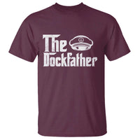 The Dockfather T Shirt Funny Boat Captain Dad Boating Humor Father's Day