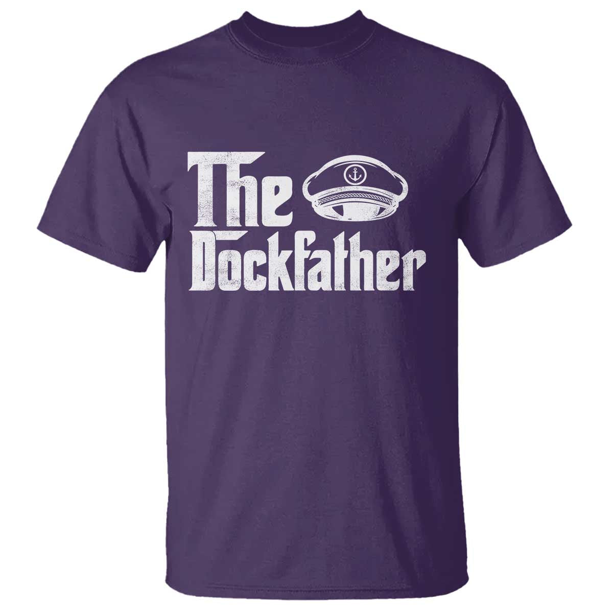 The Dockfather T Shirt Funny Boat Captain Dad Boating Humor Father's Day