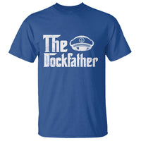 The Dockfather T Shirt Funny Boat Captain Dad Boating Humor Father's Day