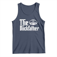 The Dockfather Tank Top Funny Boat Captain Dad Boating Humor Father's Day