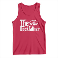 The Dockfather Tank Top Funny Boat Captain Dad Boating Humor Father's Day