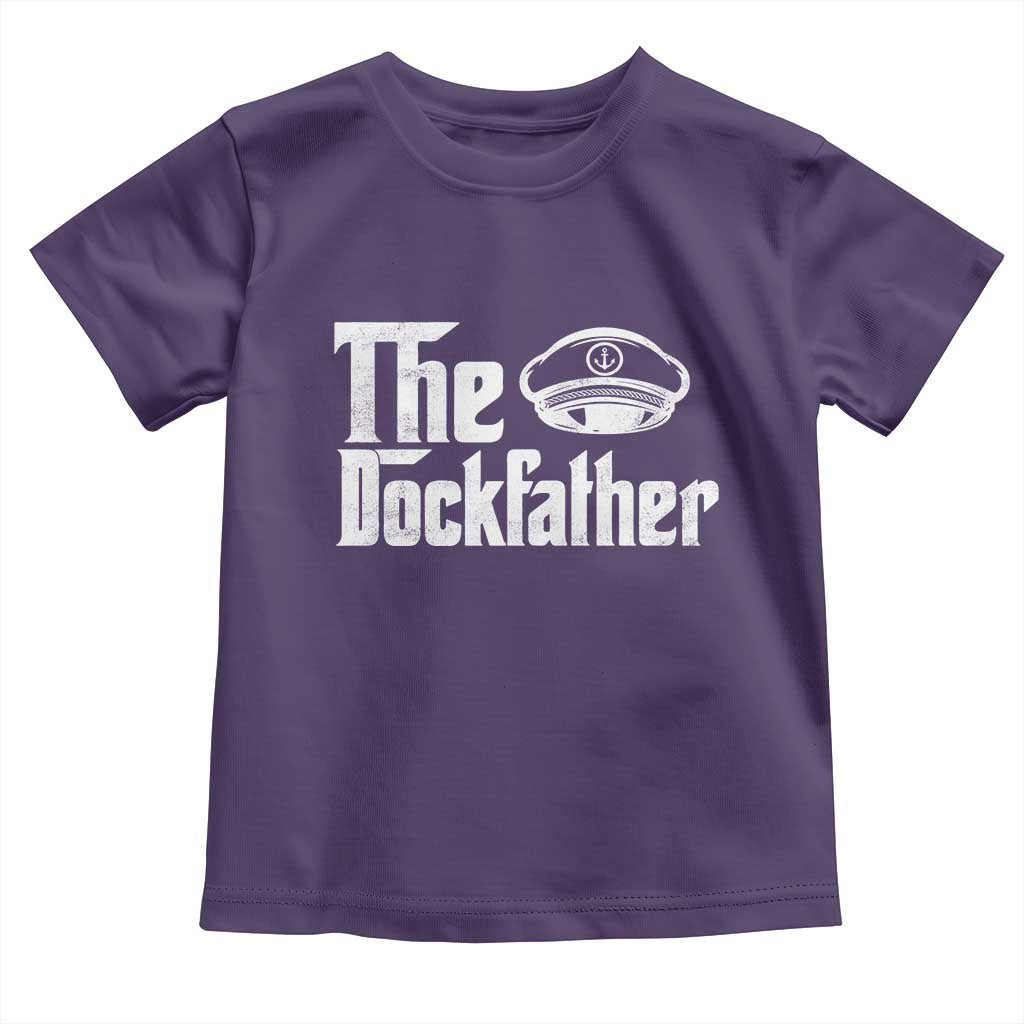 The Dockfather Toddler T Shirt Funny Boat Captain Dad Boating Humor Father's Day