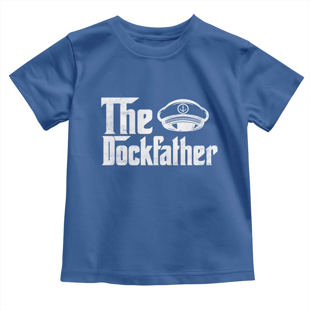The Dockfather Toddler T Shirt Funny Boat Captain Dad Boating Humor Father's Day