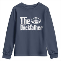 The Dockfather Youth Sweatshirt Funny Boat Captain Dad Boating Humor Father's Day