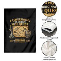 RPG Dad Garden Flag Fatherhood The Original Side Quest Dad Mode D20 Tabletop Games