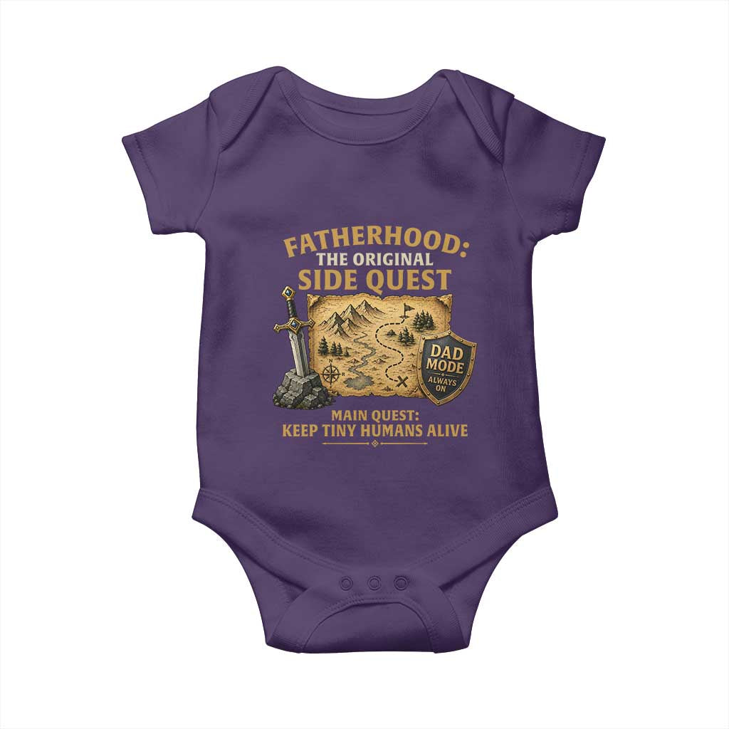 RPG Dad Baby Onesie Fatherhood The Original Side Quest Dad Mode D20 Tabletop Games