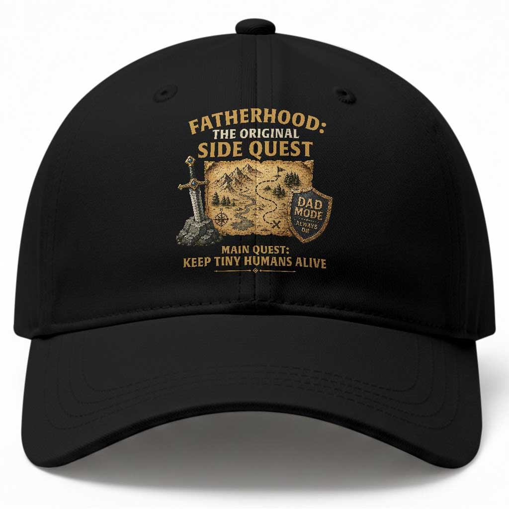 RPG Dad Baseball Cap Fatherhood The Original Side Quest Dad Mode D20 Tabletop Games