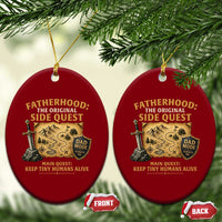 RPG Dad Ceramic Ornament Fatherhood The Original Side Quest Dad Mode D20 Tabletop Games