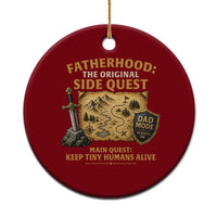 RPG Dad Ceramic Ornament Fatherhood The Original Side Quest Dad Mode D20 Tabletop Games
