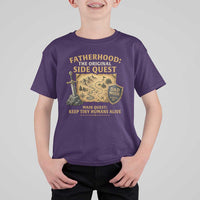 RPG Dad T Shirt For Kid Fatherhood The Original Side Quest Dad Mode D20 Tabletop Games