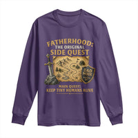 RPG Dad Long Sleeve Shirt Fatherhood The Original Side Quest Dad Mode D20 Tabletop Games