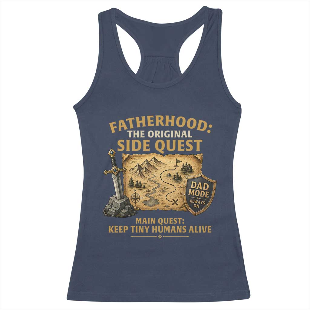 RPG Dad Racerback Tank Top Fatherhood The Original Side Quest Dad Mode D20 Tabletop Games