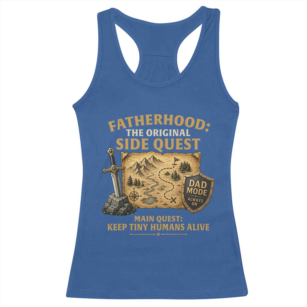 RPG Dad Racerback Tank Top Fatherhood The Original Side Quest Dad Mode D20 Tabletop Games