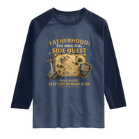 RPG Dad Raglan Shirt Fatherhood The Original Side Quest Dad Mode D20 Tabletop Games
