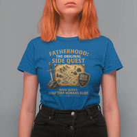 RPG Dad T Shirt For Women Fatherhood The Original Side Quest Dad Mode D20 Tabletop Games