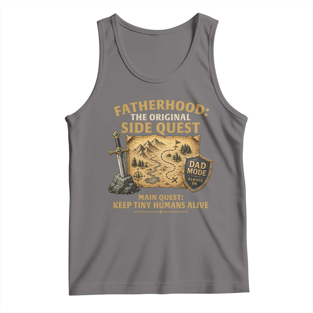 RPG Dad Tank Top Fatherhood The Original Side Quest Dad Mode D20 Tabletop Games