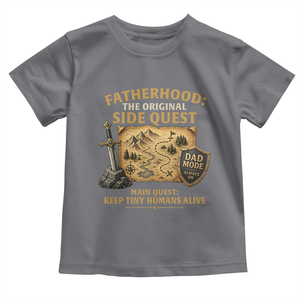 RPG Dad Toddler T Shirt Fatherhood The Original Side Quest Dad Mode D20 Tabletop Games