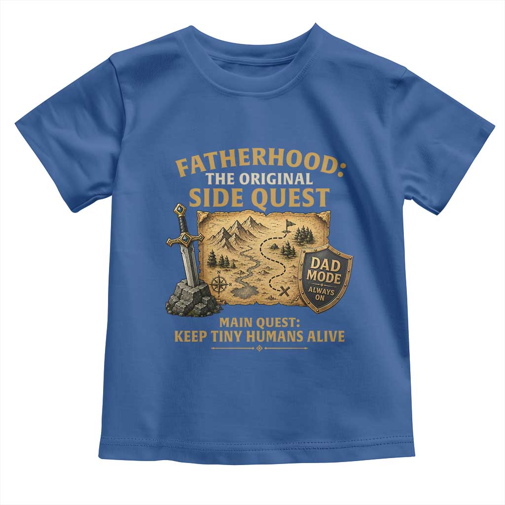 RPG Dad Toddler T Shirt Fatherhood The Original Side Quest Dad Mode D20 Tabletop Games