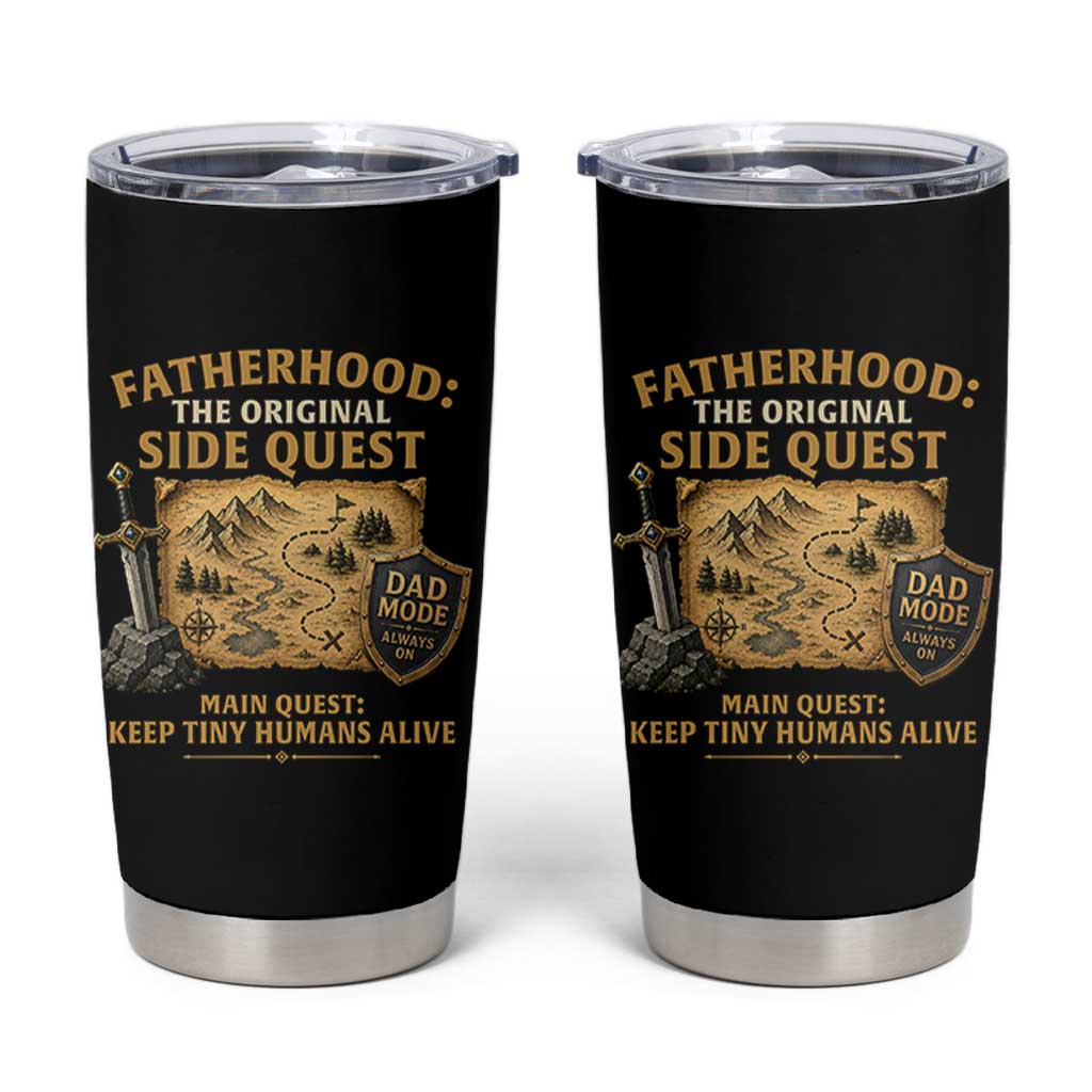 RPG Dad Tumbler Cup Fatherhood The Original Side Quest Dad Mode D20 Tabletop Games