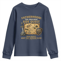 RPG Dad Youth Sweatshirt Fatherhood The Original Side Quest Dad Mode D20 Tabletop Games