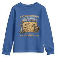 RPG Dad Youth Sweatshirt Fatherhood The Original Side Quest Dad Mode D20 Tabletop Games