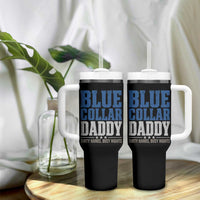 Blue Collar Daddy Dirty Hands Busy Nights Tumbler With Handle Funny Father's Day Gifts