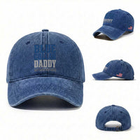 Blue Collar Daddy Dirty Hands Busy Nights Washed Cotton Baseball Cap Funny Father's Day Gifts