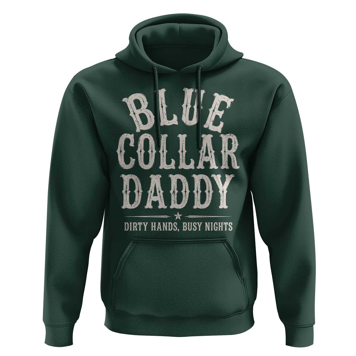 Blue Collar Daddy Dirty Hands Busy Nights Hoodie Mechanic Dad Father's Day Gifts