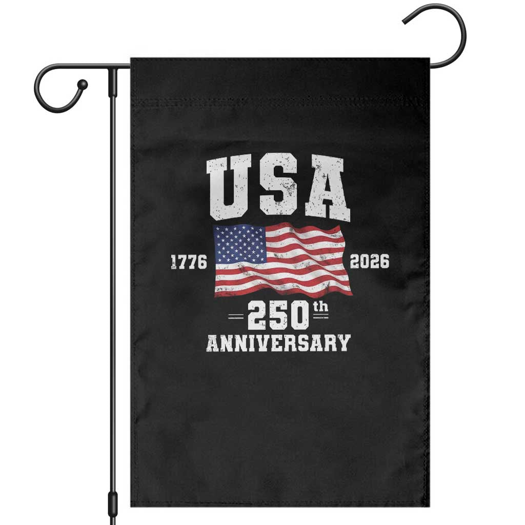 250th Anniversary USA 4th of July America US Flag Patriotic Garden Flag
