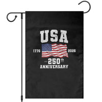 250th Anniversary USA 4th of July America US Flag Patriotic Garden Flag