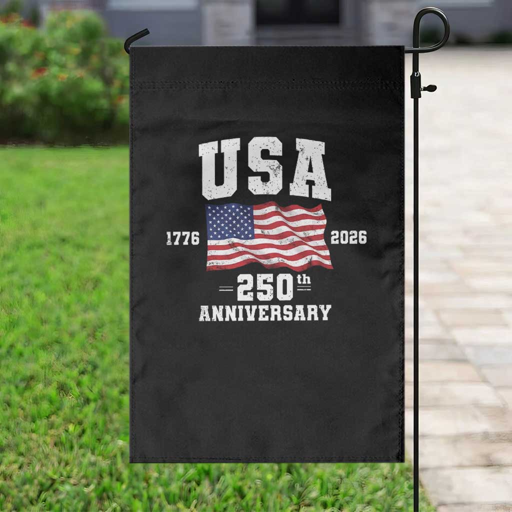 250th Anniversary USA 4th of July America US Flag Patriotic Garden Flag