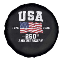 250th Anniversary USA 4th of July America US Flag Patriotic Spare Tire Cover