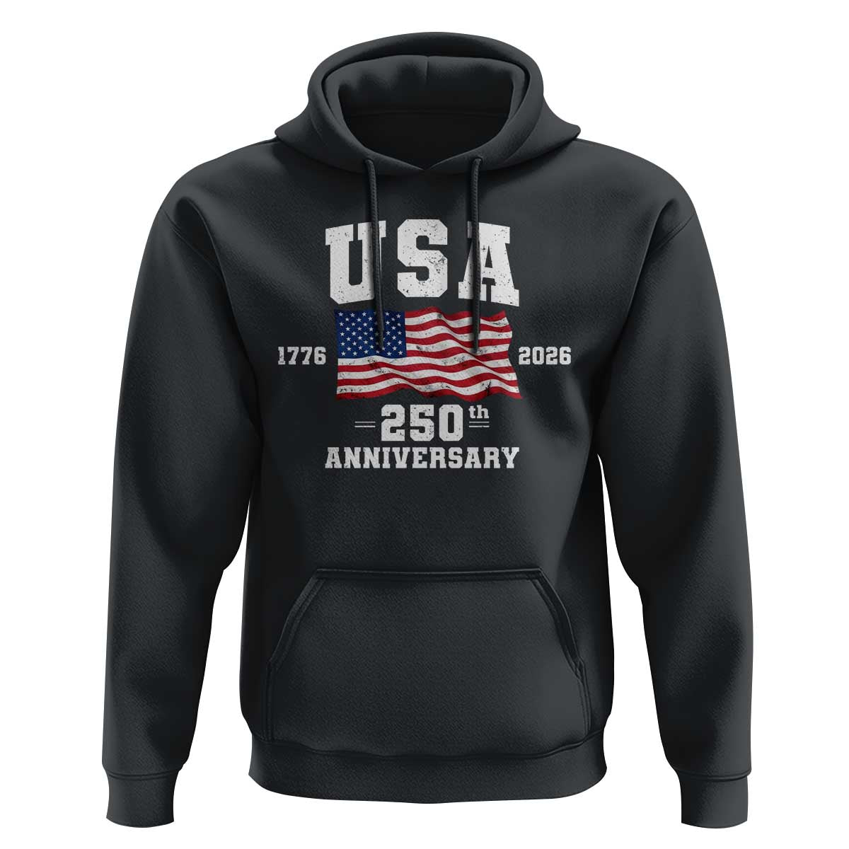 250th Anniversary USA 4th of July America US Flag Patriotic Hoodie