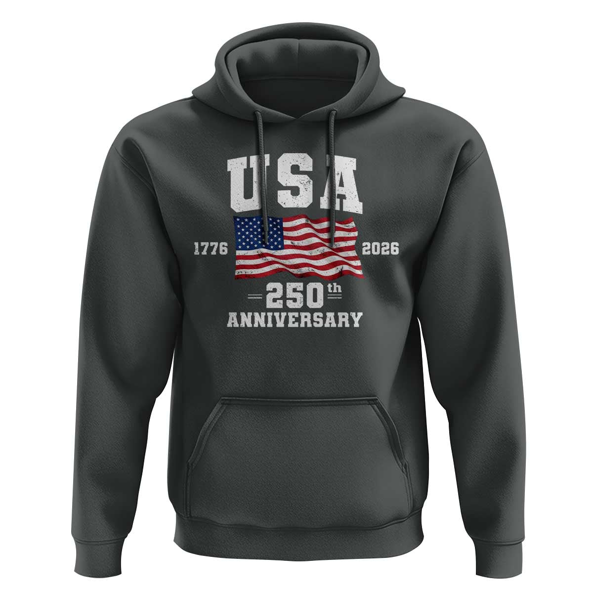 250th Anniversary USA 4th of July America US Flag Patriotic Hoodie
