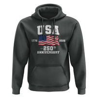 250th Anniversary USA 4th of July America US Flag Patriotic Hoodie